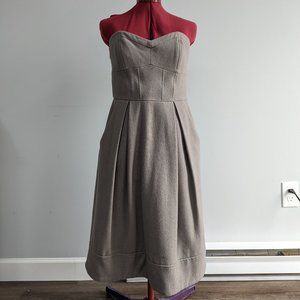 Grey Corset Dress Midi length